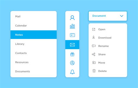 drop down menu .